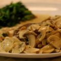 Recette de champignons poêlés, à la crème et[...]