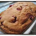 Pain aux bananes et aux framboises