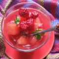 Salade fraîcheur pastèque-framboises