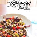 Tabbouleh con verdure e feta alla griglia