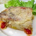 Gratin de pain de mie aux tomates cerises