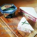 Club sandwich rosbeef  &  crème de Saint Agur