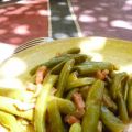 Salade de haricots verts au bacon et échalote