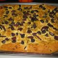 focaccia aux olives noires et herbes fraiches