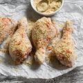 Cuisses de poulet panées au four