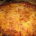 Pizza poivron aubergine jambon, Recette Ptitchef