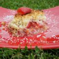 Crumble rhubarbe fraises noix de coco