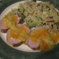 Filet de porc, sauce à l'orange et au gingembre