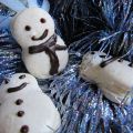 Les macarons de Noël en forme de bonhomme de[...]