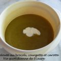Velouté au brocoli, courgette et carotte
