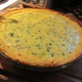 Quiche aux poireaux à la croûte de chou-fleur