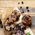 Muffins aux myrtilles comme là-bas