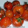 Tomates cerise poêlées aux herbes de provence