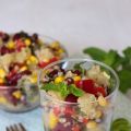 Salade quinoa-haricots rouges-ananas