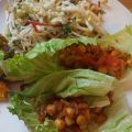 TACOS VÉGÉTARIENS DANS FEUILLES DE SALADE