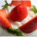Riz au lait à la vanille et  compote de fraises