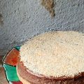 Cheesecake au chocolat et à la noix de coco