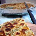 Quiche aux fanes de carottes, oignon et cumin