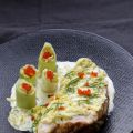 Turbot cuit à l'arête , émincé de poireaux