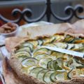 Tarte rustique courgette-amande