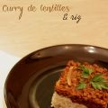 Curry de lentilles et riz