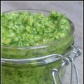 Pesto de fanes de radis