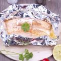 Papillotes de saumon au lait de coco