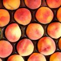 Un sorbet à la pêche, sans sorbetière !