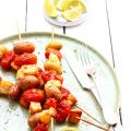 Mes brochettes de pommes de terre/tomate et[...]