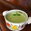 Velouté froid de courgettes à la menthe et[...]
