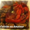 Sauté de porc cuisson sous vide sauce chorizo