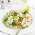 Risotto aux asperges et aux crevettes simple