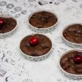 Fondants au chocolat et aux cerises