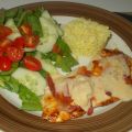 Escalopes de poulet, sauce aux échalotes et[...]