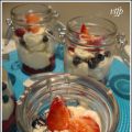 Mousse au fromage et petits fruits
