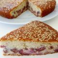 Gâteau prunes-sésame