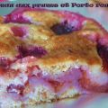 Gateau aux prunes rouge et Porto rouge