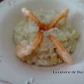 Risotto au fenouil et crevettes