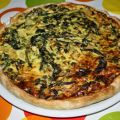 Quiche aux blettes et petits pois