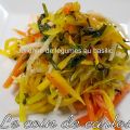 Julienne de légumes au basilic