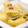 Manicotti aux artichauts, tomates sèches,[...]