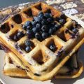 Gaufres de babeurre aux bleuets