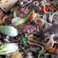 Wok : nouilles de riz au boeuf, Recette Ptitchef