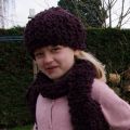 Bonnet et écharpe enfant Astrakan Phildar 8 ans