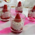 Verrine fraise et chèvre