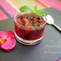 Soupe glacée aux fruits rouges