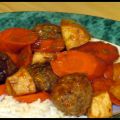 Ragoût de boulettes et de carottes