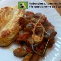 Aubergines, tomates et mozzarella