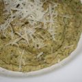 Purée de courgettes et flocons de quinoa
