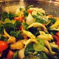 Salade d'hiver: mâche-chicons-poire sauce[...]